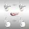Service Caster 3 Inch 316SS Nylon Wheel Swivel 1/2 Inch Threaded Stem Caster Lock Brake SCC, 2PK SCC-SS316TSTTL20S314-NYS-121315-2-S2 - alternate 2